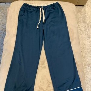 Old Navy Blue White M Sleep Pants Intimates Lightweight Cottagecore Coastal